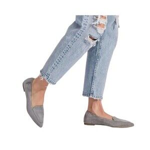 Hush Puppies Hazel Pointe Women Loafer Flats - Light Gray Size 9.5 Medium